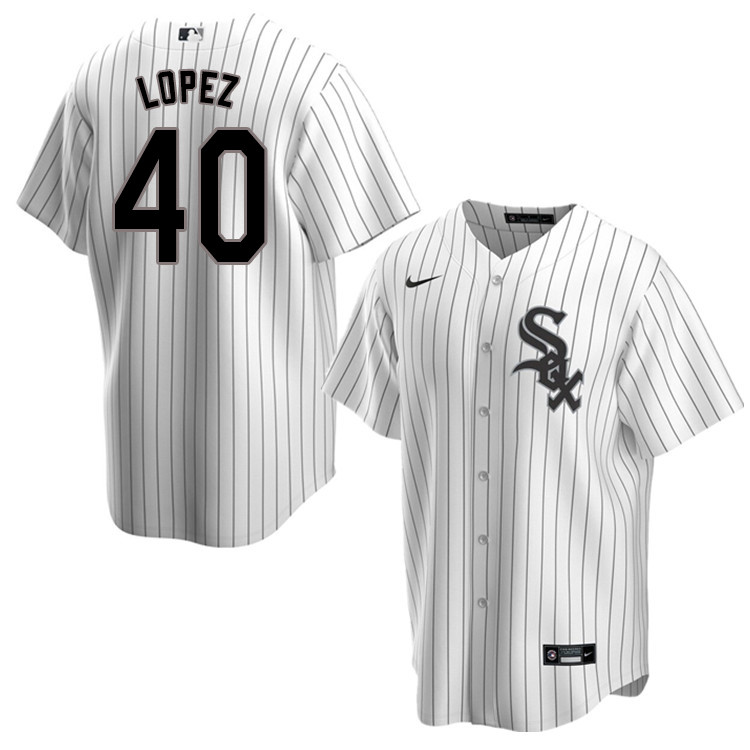 Nike Men #40 Reynaldo Lopez Chicago White Sox Baseball Jerseys Sale-Pinstripe